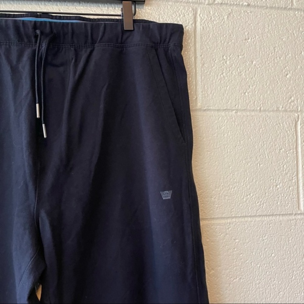 Mack Weldon Ace Sweatpant in Color True Black Jogger Style with Drawstring - Picture 4 of 10